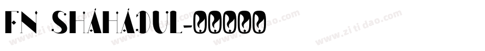 FN Shahadul字体转换